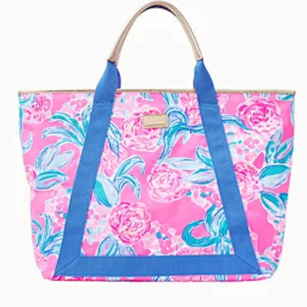 NWT / NIP Lilly Pulitzer Sofina tote Prosecco Pink Pinking Positive reduced